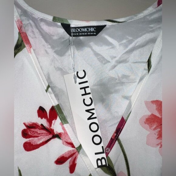 BloomChic Floral V-Neck Dress - Picture 2 of 11